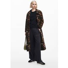 Desigual Dam Kappor & Rockar Desigual Ull Lapel Kappa - Multicolor/Grön