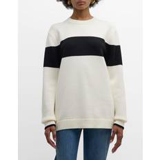 Sweaters Toteme Contrast Stripe Knit Sweater - OPEN White