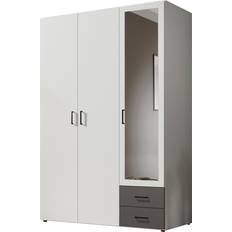 Schubladen Kleideraufbewahrung Poco 510831500 White Kleiderschrank 121x176cm