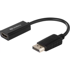 DisplayPort Kabler Sandberg DisplayPort 1.1 - HDMI 1.3a Adapter M-F 0.2m