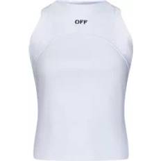 Débardeurs Off-White Embroidered-Logo Ribbed Tank Top -