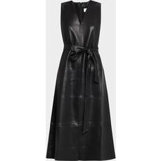 Midi Dresses - Polyurethane Reinella Dress - Black