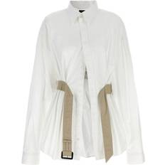 Balenciaga Herren Hemden Balenciaga Balenciaga-Belt Shirt - Camicie Bianco-Donna