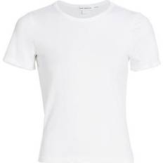 Good American Women T-shirts Good American Women's Featherweight Cotton Crewneck T-Shirt - White