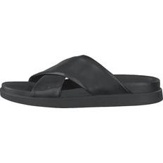 Clarks Herr Sandaler Clarks Black Leather Flip Flops - Svart