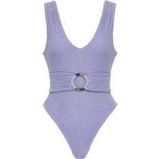 Purple Swimsuits Crochet Kim One-Piece Swimsuit - Lilac/Purple