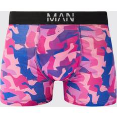 Roze Herenondergoed boohooMAN Abstract Camo Print Boxers - Pink