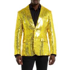 Gul - Herre Blazere OppoSuits Pailletblazer - Gul