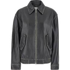 Leather Jackets - Unisex Lambskin Blouson - Black