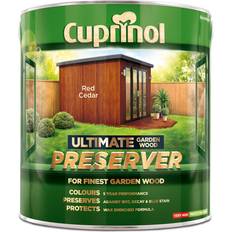 Cuprinol wood preserver Cuprinol Ultimate Garden Wood Preserver Wood Protection Red Cedar 4L