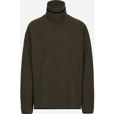 Dolce & Gabbana Green Jumpers Dolce & Gabbana Wool Fisherman's Sweater Green