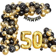 Text & Letters Party Decorations Party Decorations 50th Birthday Balloons Garland Kit 100-pack