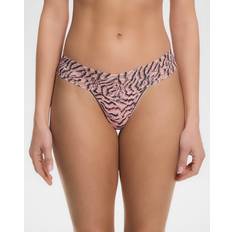 Leopard Panties Hanky Panky Printed Low-Rise Lace Low Rise Thong - Offbeat Neutral