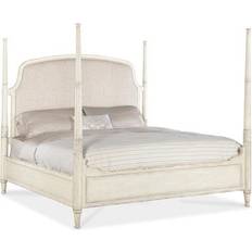 Americana California King Upholstered Poster Bed - Beige