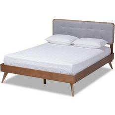 Baxton Studio Dilara Mid-Century Queen Size Platform Bed