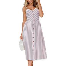 Greenzech Women Skater Midi Dress - Light Purple