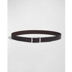 Multicolored Belts Ferragamo Men's Leather Reversible Belt - Nero