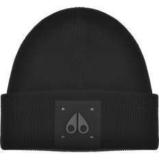 Moose Knuckles Unisex Clothing Moose Knuckles Icon Wool Beanie - Black