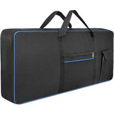 Startist Electric Piano Case 61Key Keyboard Gig Bag Thickened with Pocket Portable Carrying Case Handbag for Performance Concert Tour Blue