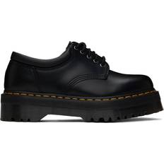 Textile - Women Derby Dr. Martens 8053 Polished Smooth Leather Platform Casual Shoes - Black