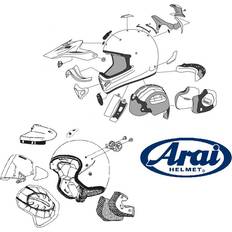 Arai Motorcycle Helmets Arai Helmet Air Vents And Ducts GP-6RC, GP-6, SK-6 and CK-6 IC3 Duct Front Clear