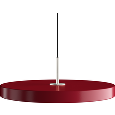 Umage Asteria Plus Ø43 Medium Ruby Rød/Stål Pendel