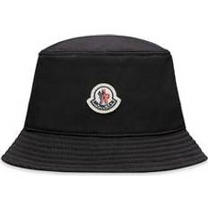 Moncler Chapeaux Moncler Logo Bucket Hat - Schwarz