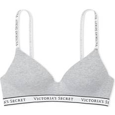 Cotton Bras Victoria's Secret The T-shirt Lightly Lined Wireless Cotton Bra - Heather Grey