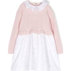 Cashmere Dresses Children's Clothing Patachou Ruffle-Collar Long-Sleeve Dress - Kids - Pink