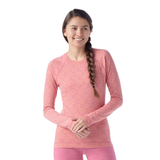 Hiking - Pink Base Layer Tops Smartwool Merino Base Long Sleeve Garden Pink Digi Snow