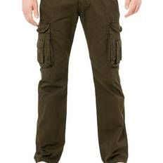 X-Ray Belted Cotton Cargo Pants - Olive