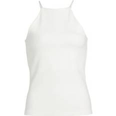 Irina High-Neck Tank Top White