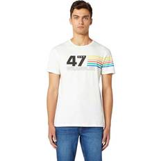 Wrangler T-shirts Wrangler T-shirt Rainbow - Blanc