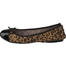 Ruskea Ballerinat Butterfly Twists Olivia Tan Leopard Ballerina Kengät - Ruskea