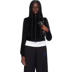 Kenzo Women Outerwear Kenzo Samt-trainingsjacke - Black