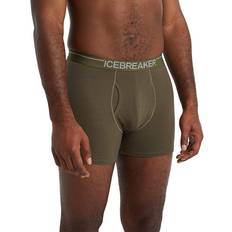 Merino Wool Men's Underwear Icebreaker Men's Merino Anatomica Boxers with Fly - Loden