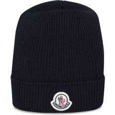 Moncler Damen Mützen Moncler Bonnet En Laine - Bleu