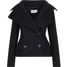 Ferragamo Vestes Ferragamo Double-Breasted Jacket - Black