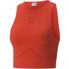 Puma Red Tank Tops Puma EvoKnit Crop Tank Top - Red