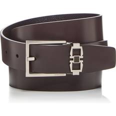 Multicolored Belts Ferragamo Double Gancini Buckle Reversible Leather Belt - Multi