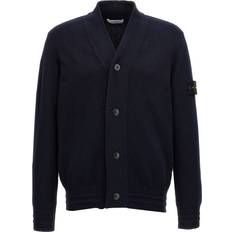 Stone Island Cardigans Stone Island Badge Cardigan - Blu