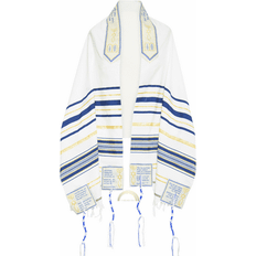 Blanc Écharpes The Blessing Messianic Prayer Shawl - Navy Blue