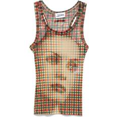 Polyamide Tank Tops Jean Paul Gaultier Face-Motif Tank Top - Yellow