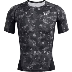 Skinny Tops Under Armour Men's HeatGear Printed Short Sleeve - Black/White