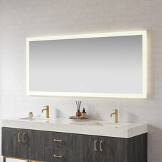 Bathroom Mirrors Beijing Rectangular Frameless LED Wall Bath Vanity Mirror 72W x 32H