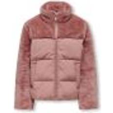 Kinderkleding Wanja Fur Puffer - Oud Rose