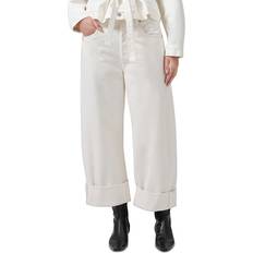 Citizens of Humanity Ayla Baggy Cuffed Crop - White