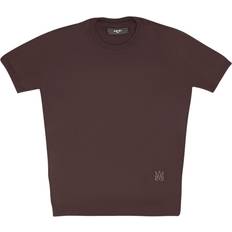 Amiri T-shirts Amiri MA-Embroidered T-shirt - Brown