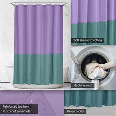 No Lavender Teal Shower Curtains 72 x 72