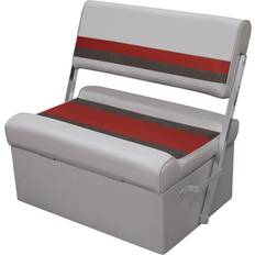 Tarp Frames & Boat Canopies on sale Wise 8WD125 Deluxe Pontoon Flip-Flop Seat Gray/Red Boat Seats And Accessories